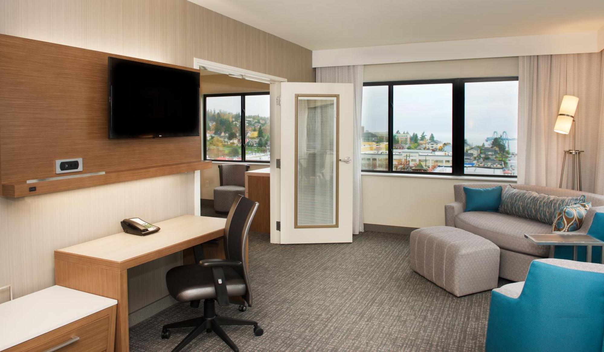 Courtyard By Marriott Seattle Everett Downtown Exterior foto