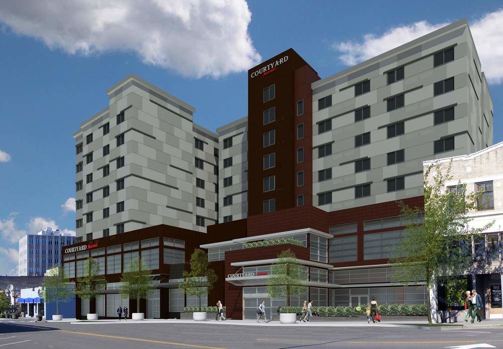 Courtyard By Marriott Seattle Everett Downtown Exterior foto